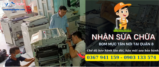 Nạp máy photocopy tận nơi tại quận 8