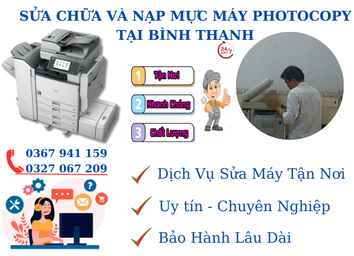 sửa chữa máy photocopy tại quận bình thạnh