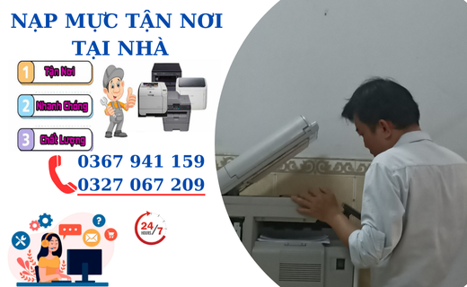 nạp mực máy in tại tân phú