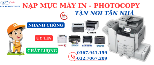 Nạp mực máy in tận nơi tại nhà