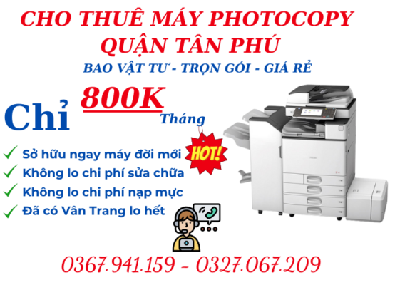 thuê máy photocopy giá rẻ tại quận tân phú