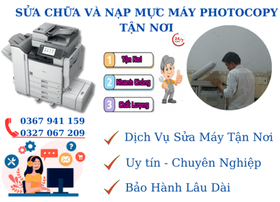 sửa chữa máy photocopy tại vĩnh lộc a